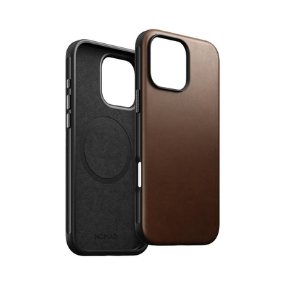 Nomad Modern Leather Case for iPhone 16 Series - MagSafe Compatible - Forexengineer -Malaysia