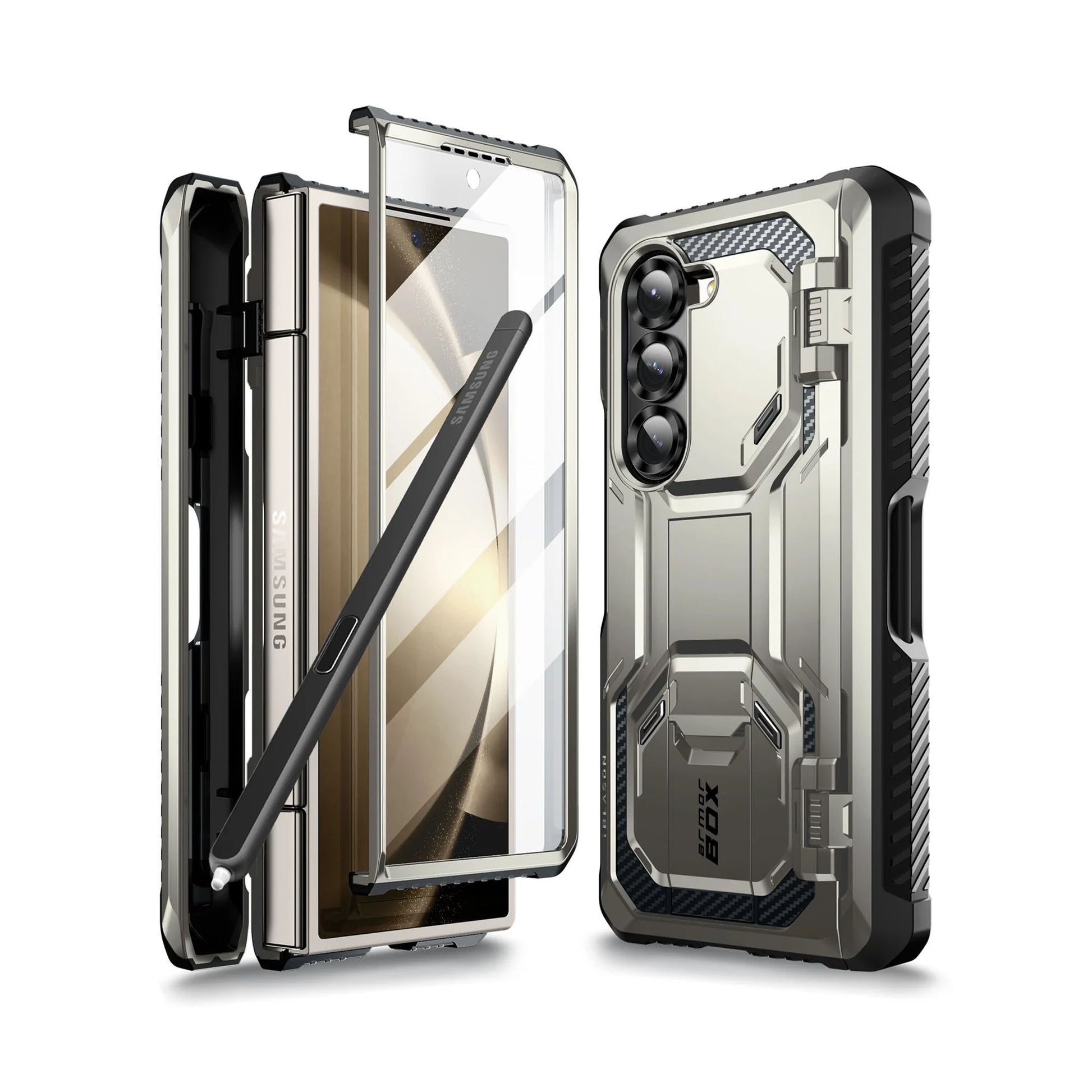 i-Blason Armorbox Case with Built-in Tempered Glass Screen Protector and S Pen Holder for Samsung Galaxy Z Fold 6 - Forexengineer -Malaysia- 843439147607-843439147300-843439147317-843439147393-843439147409