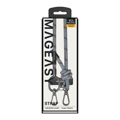 MAGEASY 8.3mm Rope Strap + Strap Card - Adjustable Phone Lanyard - Forexengineer -Malaysia
