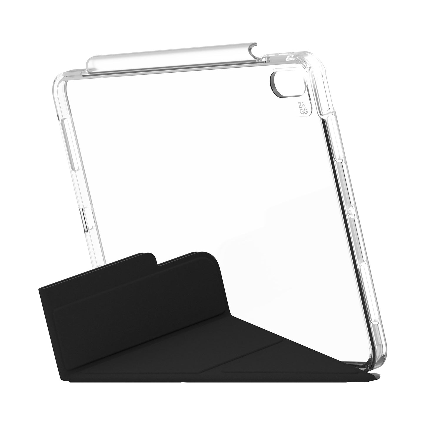 ZAGG Crystal Palace Folio Case for iPad Air 11" / iPad Air 13" ( 2024 ) M2 Multiple Stand Function Graphene Material - Clear