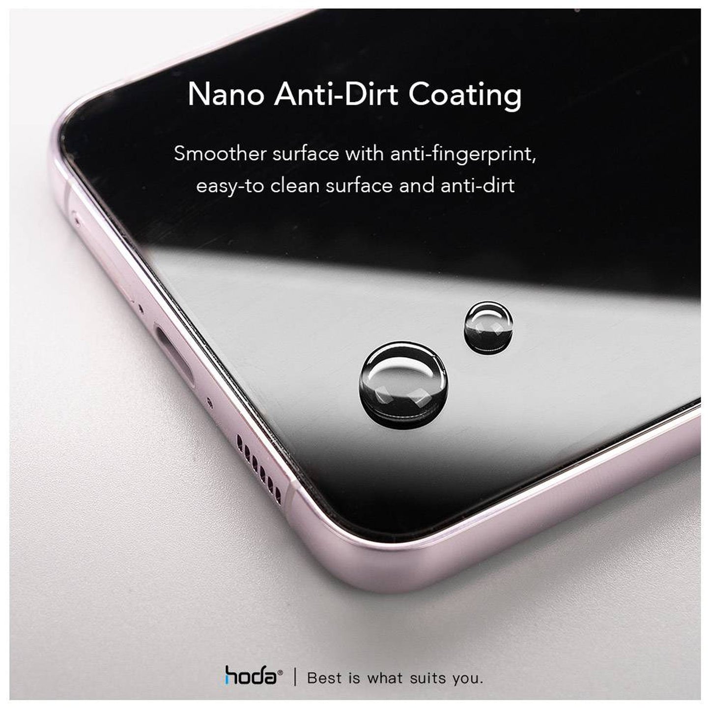 HODA Anti-Reflection Full Coverage Tempered Glass for Samsung Galaxy S25 Ultra / S24 Ultra