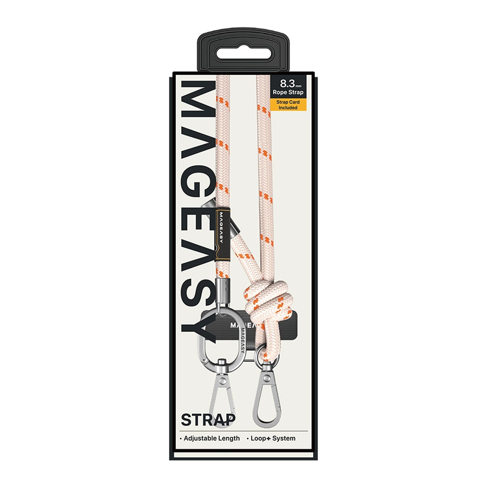 MAGEASY 8.3mm Rope Strap + Strap Card - Adjustable Phone Lanyard - Forexengineer -Malaysia