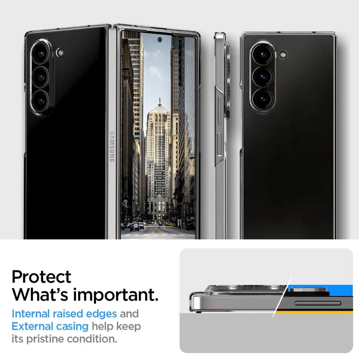 Spigen Air Skin for Samsung Galaxy Z Fold 6 - Unbeatable Thinness Case & Scratch Protection