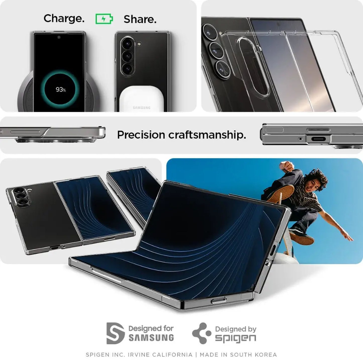 Spigen Air Skin for Samsung Galaxy Z Fold 6 - Unbeatable Thinness Case & Scratch Protection