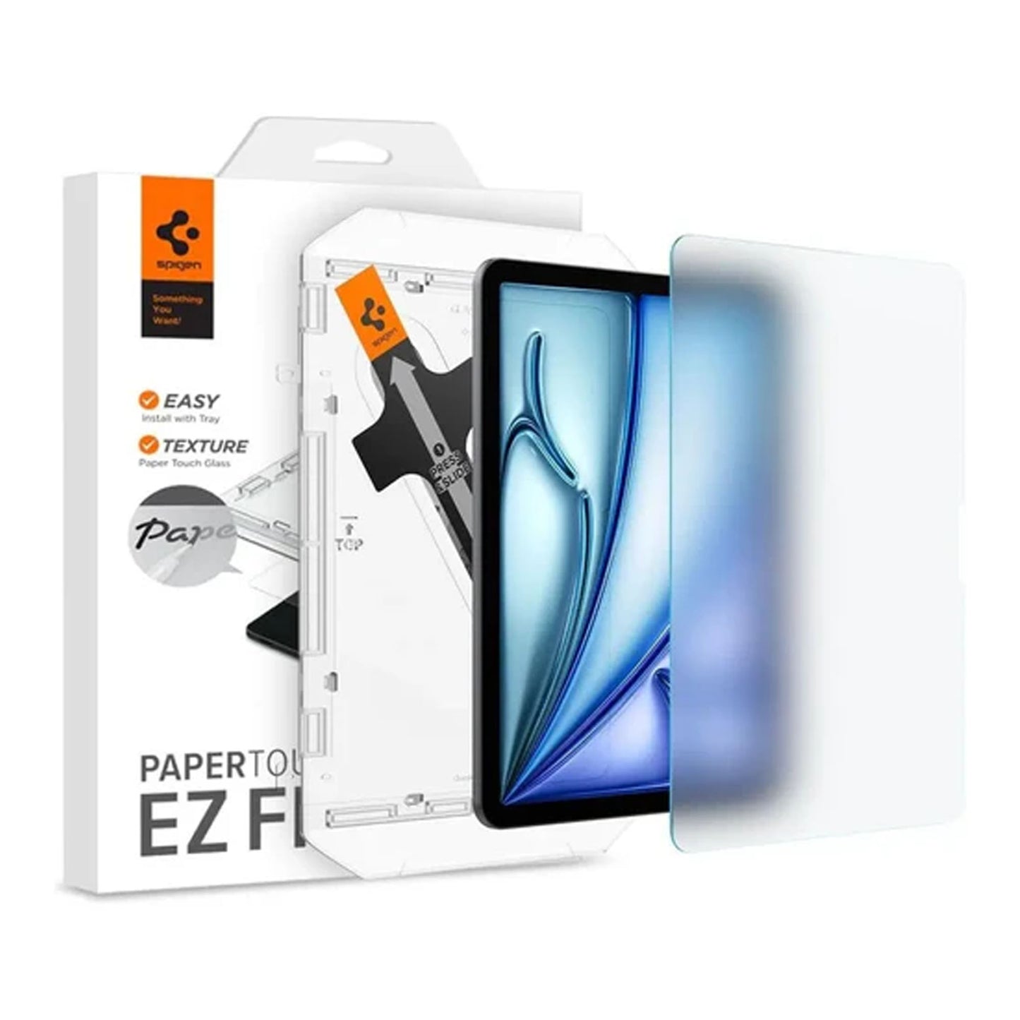 Spigen Paper Touch EZ Fit for iPad Air 13" / iPad Air 11'' ( 2024 ) M2 - Screen Protector Matte Glass With Auto-Alignment Tool