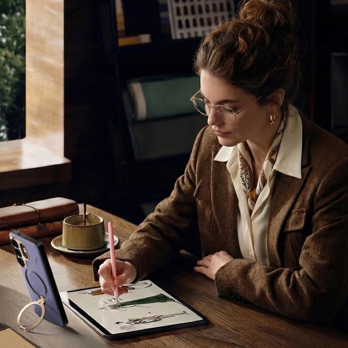 TORRAS Ostand Q3 VegSkin Magnetic Case for Samsung Galaxy S26 Ultra with 360° Pivot Stand