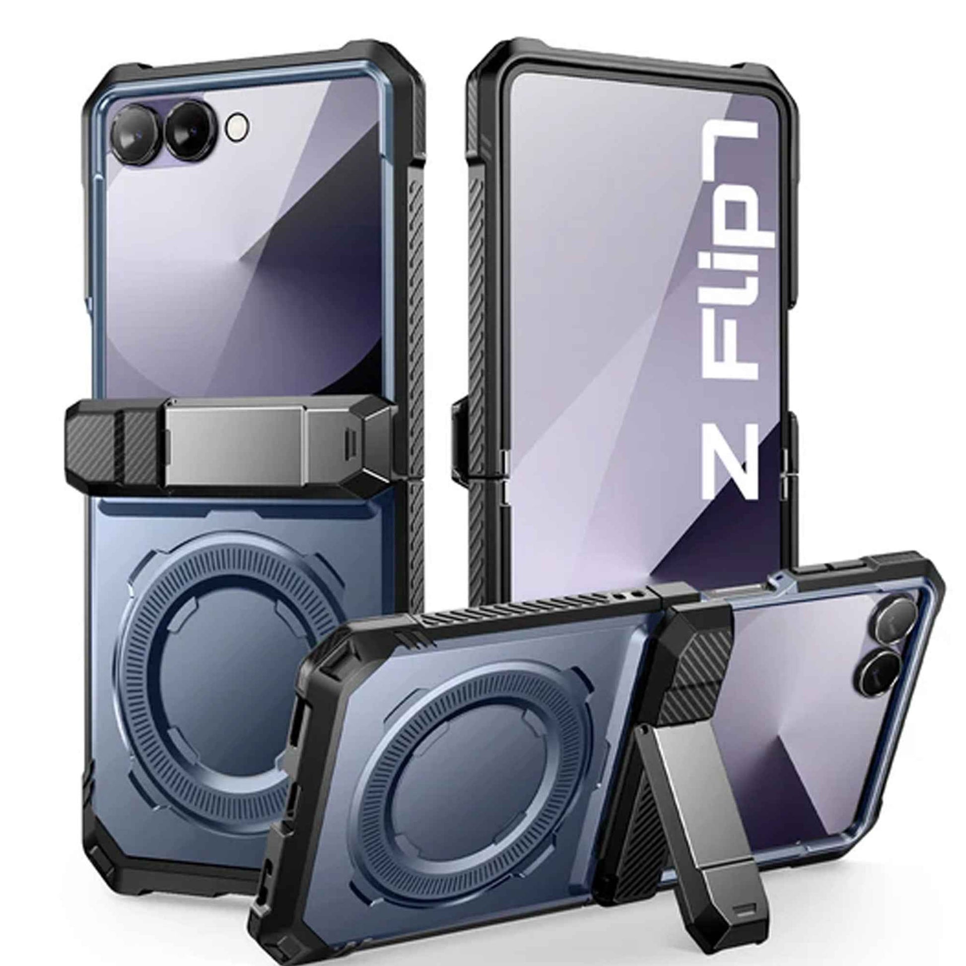 [ Samsung Galaxy Z Flip 7 ] SUPCASE UB Grip with  Build-in Screen Protector Hinge Kickstand and Magnetic Case