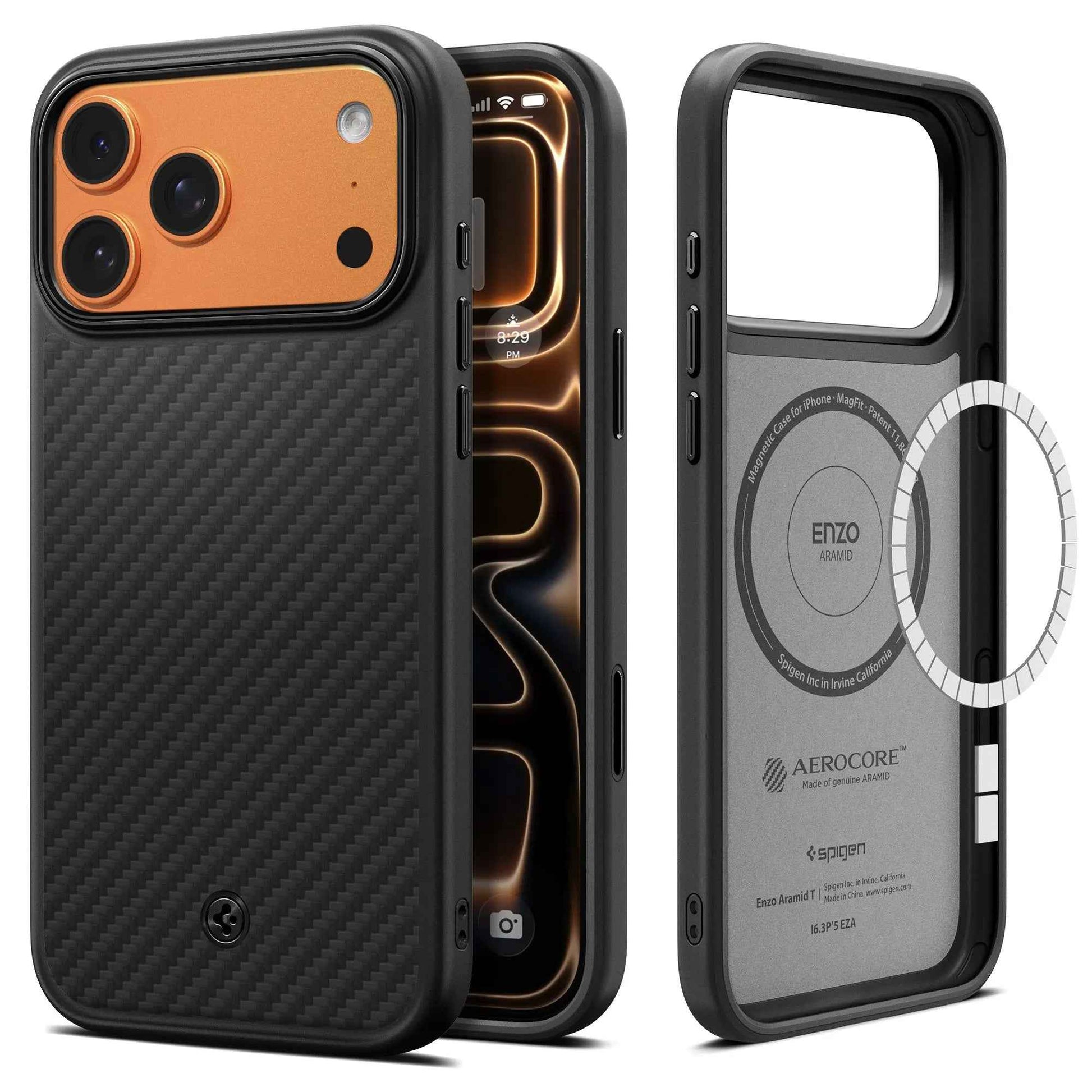 Spigen Enzo Aramid T MagFit for iPhone 17 Series - Magnetic Case with Camera Control Button