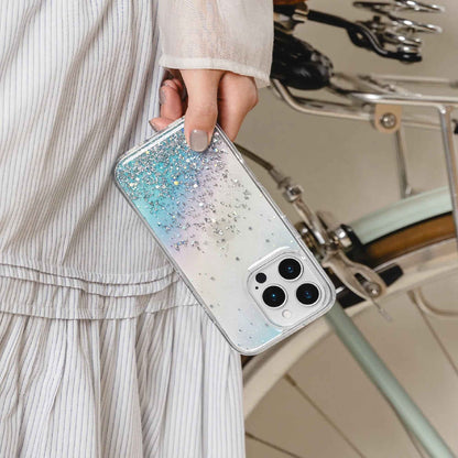 SwitchEasy Starfield M 3D Glitter Resin MagSafe Case for iPhone 16 Series - 10 Feet Drop Protection