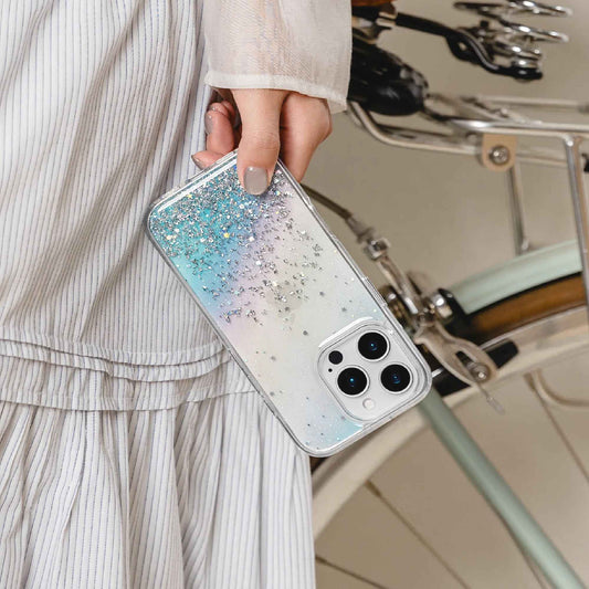 SwitchEasy Starfield M 3D Glitter Resin MagSafe Case for iPhone 16 Series - 10 Feet Drop Protection