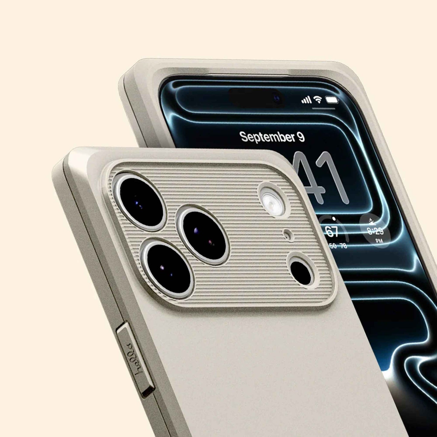 Spigen Classic LS ( Mag Fit ) for iPhone 17 Pro Max / 17 Pro - Magsafe Compatible - Stone