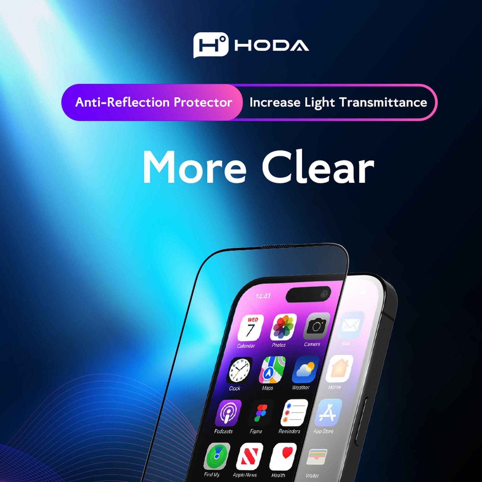 Hoda Matte Anti-Peeper ( Privacy ) with Anti-Reflection Screen Protector for iPhone 17 Pro Max / 17 Pro - Tempered Glass with Dust-Free Helper