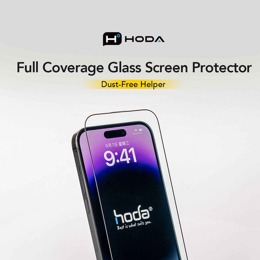 Hoda Full Coverage Tempered Glass Screen Protector for iPhone 17 Series with Dust-Free Helper