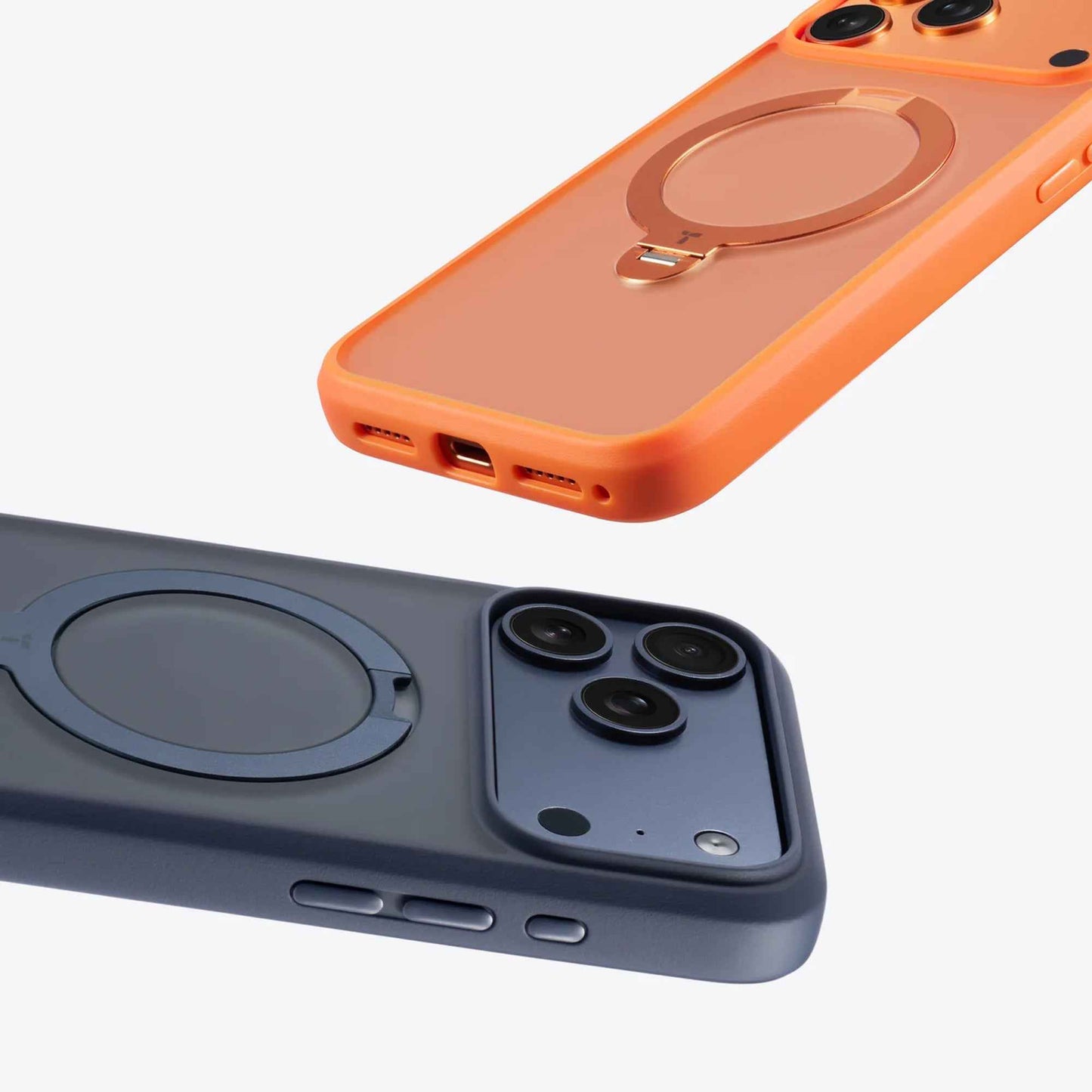 TORRAS Ostand Q3 Spin Series Case for iPhone 17 Series - Magnetic Case with Foldable Stand
