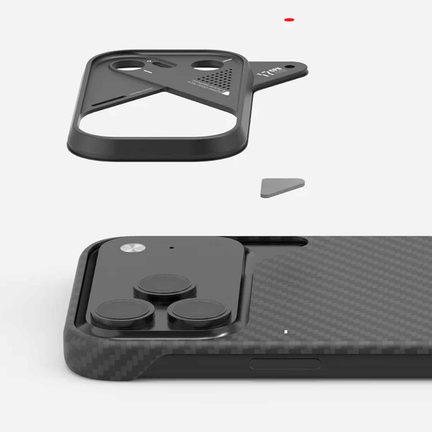 AULUMU A17 Aramid Fiber Case for iPhone 17 Series - Ultra Slim with Magsafe Compatible - Black