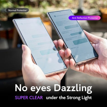 Hoda Anti-Peeper ( Privacy ) with Anti-Reflection for Samsung Galaxy S26 Ultra Full Coverage Tempered Glass Screen Protector