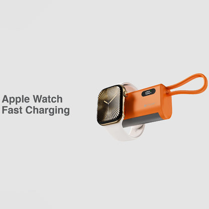 MAZER PowerCharge Pocket 2 CCC Certified Built-in Foldable USB-C Port, USB-C Cable & Apple Watch Charger 5000mAh