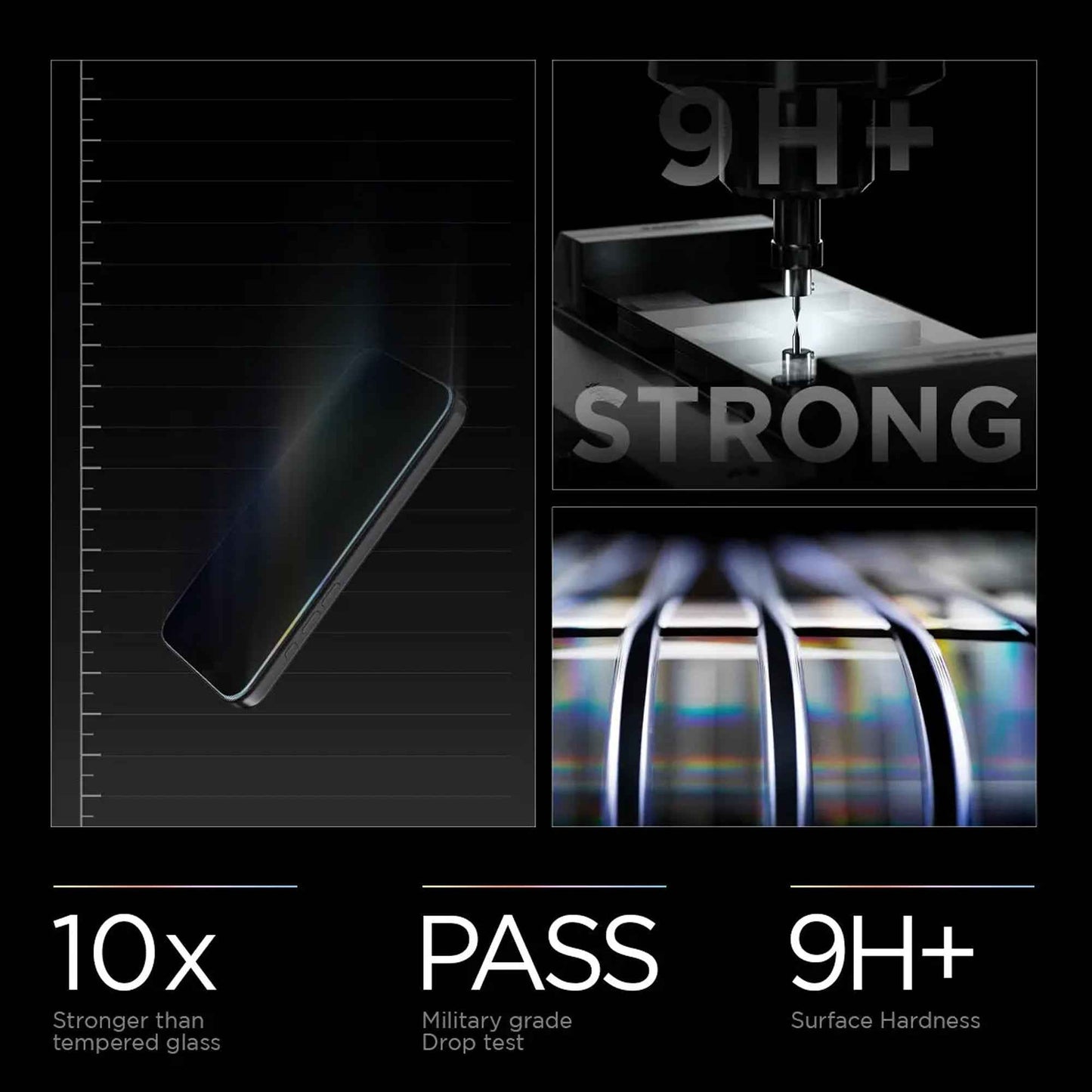 [ 2 Pack ] Spigen EzFit ( Privacy ) Screen Protector for iPhone 17 / 16 Series - Alignment Tray Included