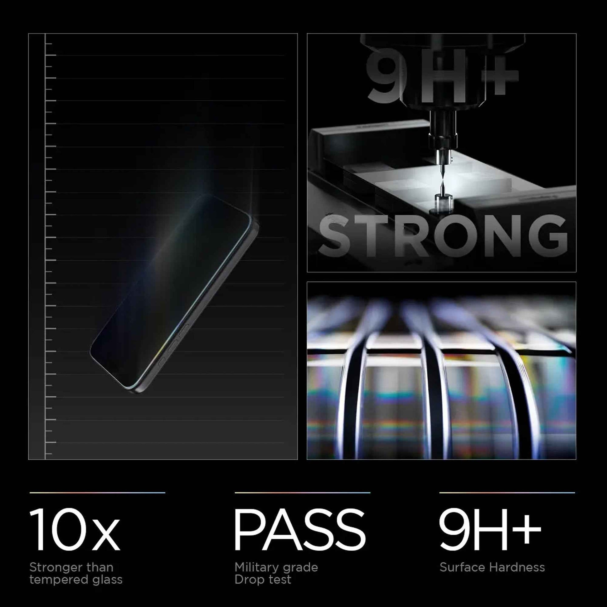 [ 2 Pack ] Spigen EzFit ( Privacy ) Screen Protector for iPhone 17 / 16 Series - Alignment Tray Included