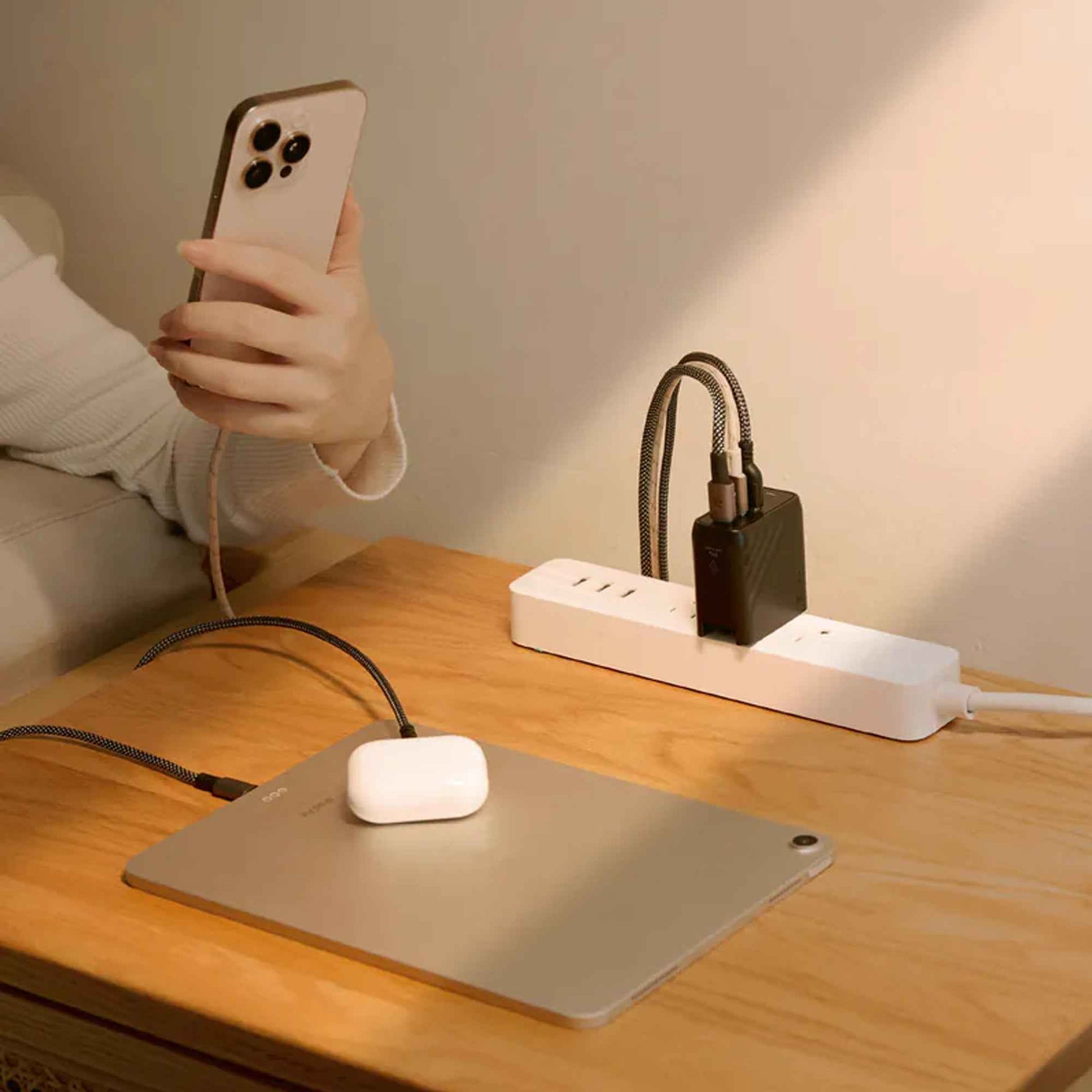 ADAM Elements P67 GaN 67W 3 Port Fast Charging Travel Adapter Wall Charger