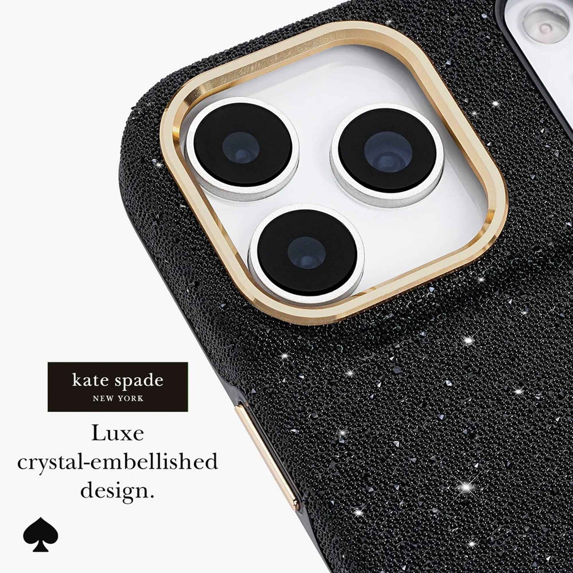 Kate Spade Crystal Pave Nightfall for iPhone 17 Pro Max / 17 Pro - Magsafe Compatible