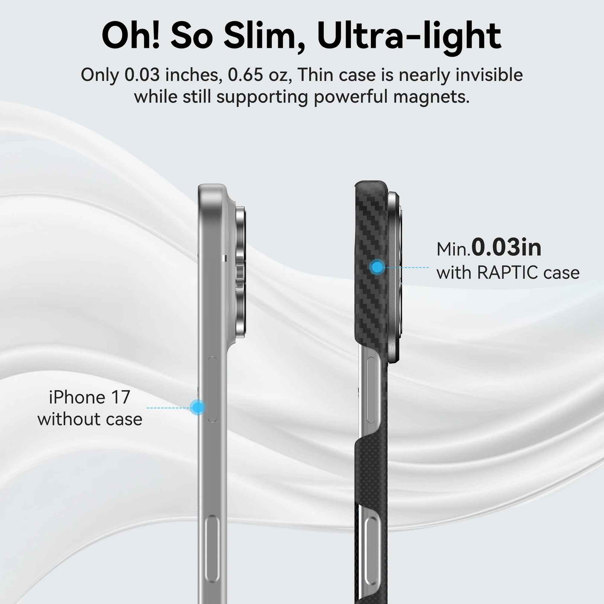 RAPTIC Aramid Fiber Geotik Magsafe Case for iPhone 17 Series - Mondrian