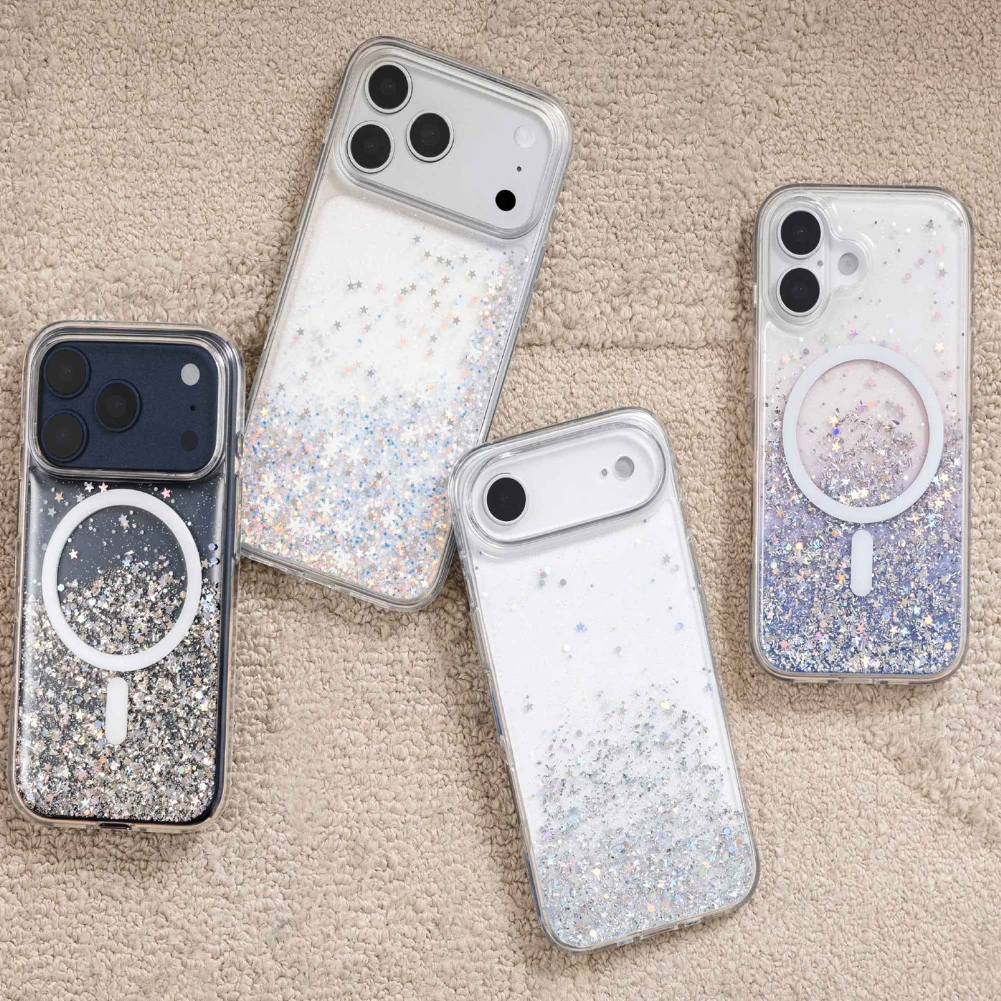 Switcheasy Starfield 3D Glitter Magsafe for iPhone 17 Series - Shockproof Protection Case