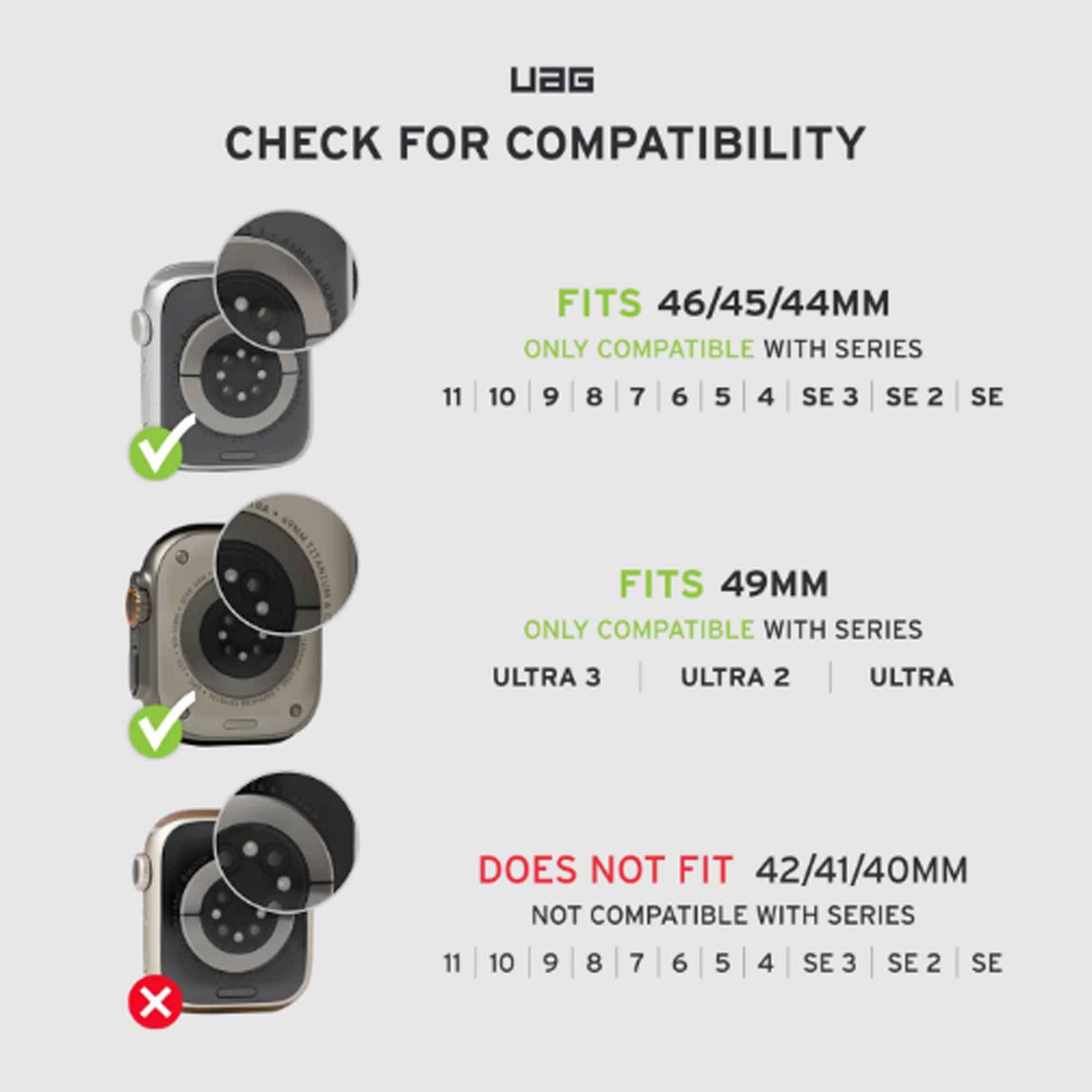 UAG Scout Strap Limited Edition for Apple Watch 49mm / 46mm / 45mm / 44mm -  Slim Antimicrobial Silicone