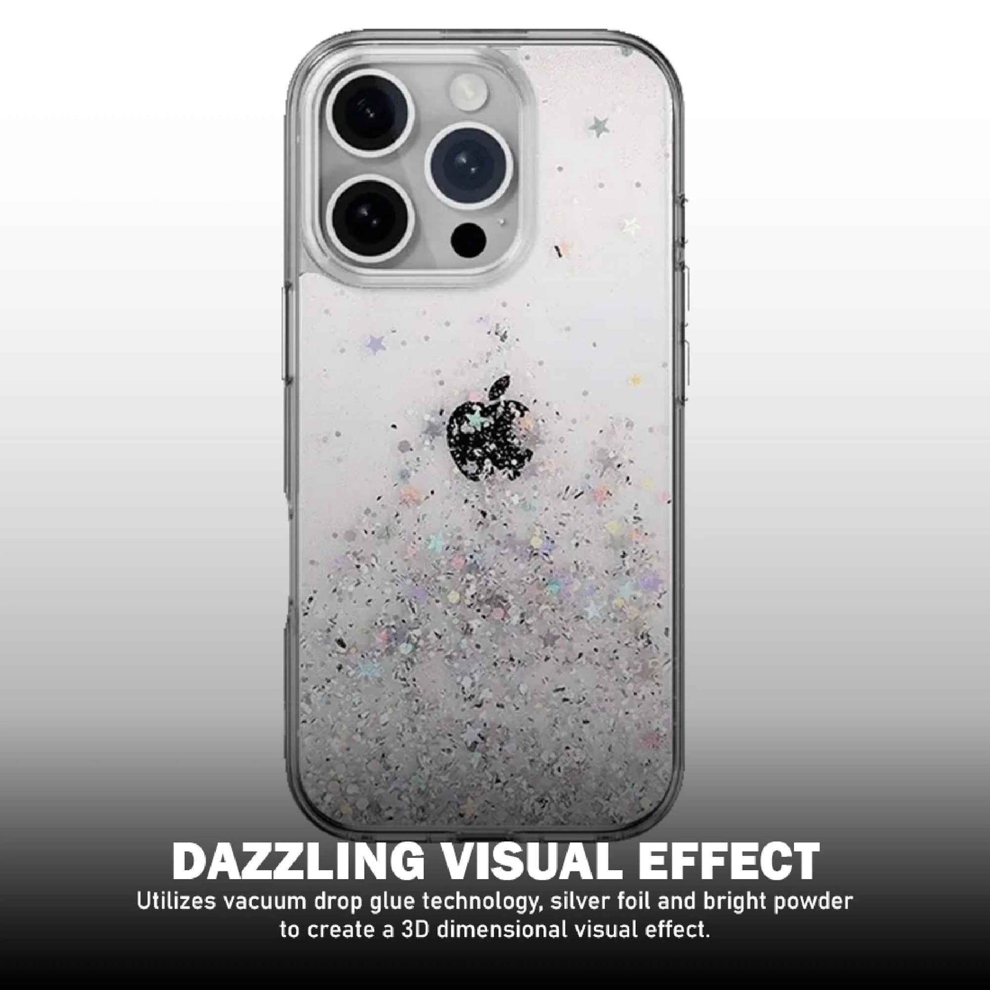 SwitchEasy Starfield M 3D Glitter Resin MagSafe Case for iPhone 16 Series - 10 Feet Drop Protection