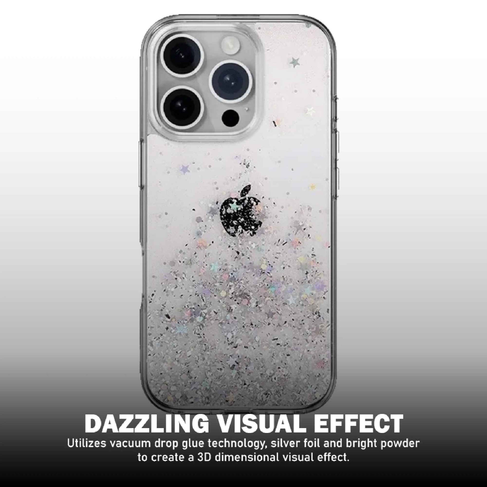 SwitchEasy Starfield M 3D Glitter Resin MagSafe Case for iPhone 16 Series - 10 Feet Drop Protection