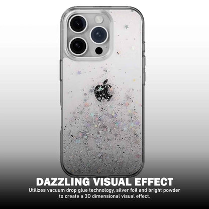SwitchEasy Starfield M 3D Glitter Resin MagSafe Case for iPhone 16 Series - 10 Feet Drop Protection