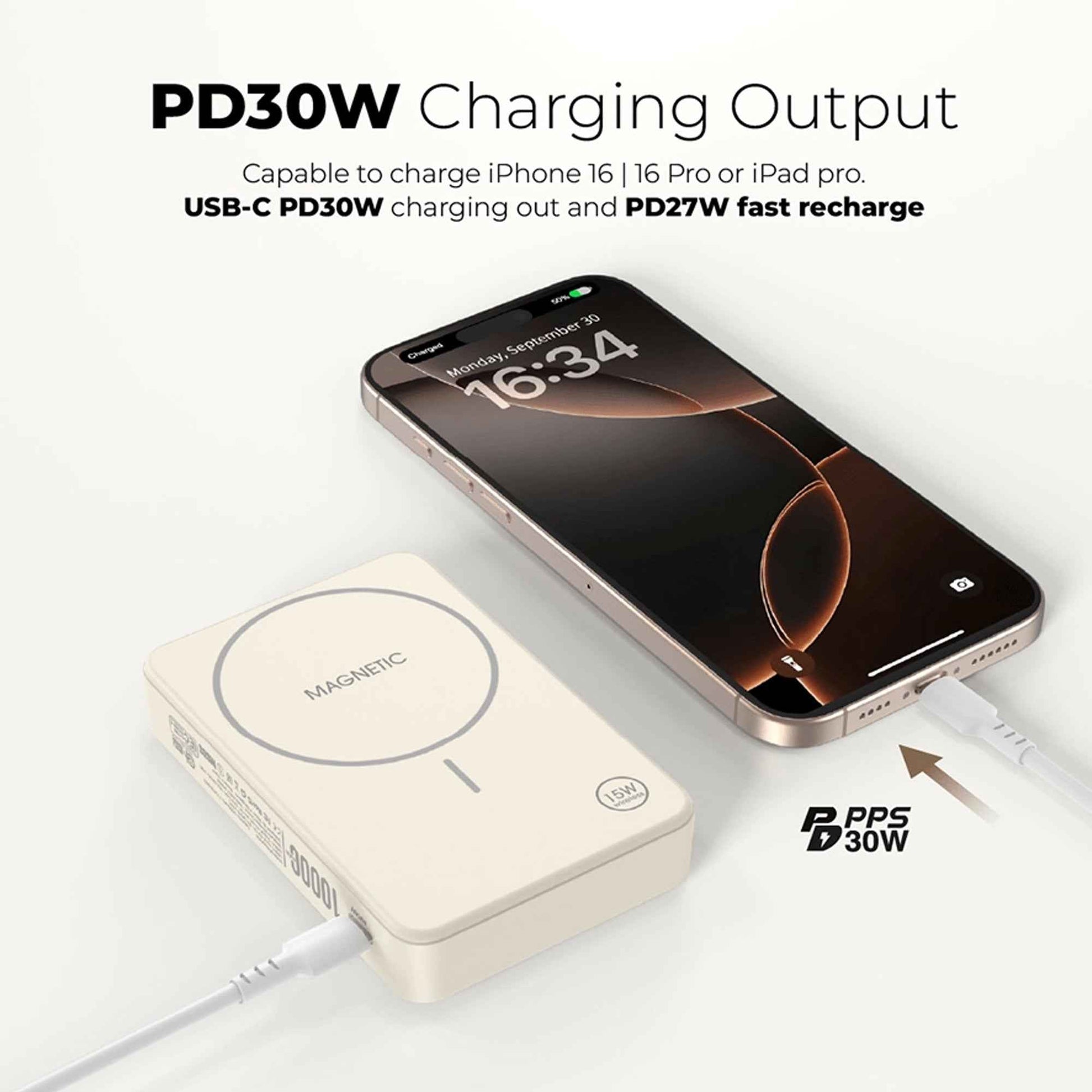 Mazer MagAir 20 - CCC Qi2 Certified Power Bank with Buil-in Stand 10000mAh
