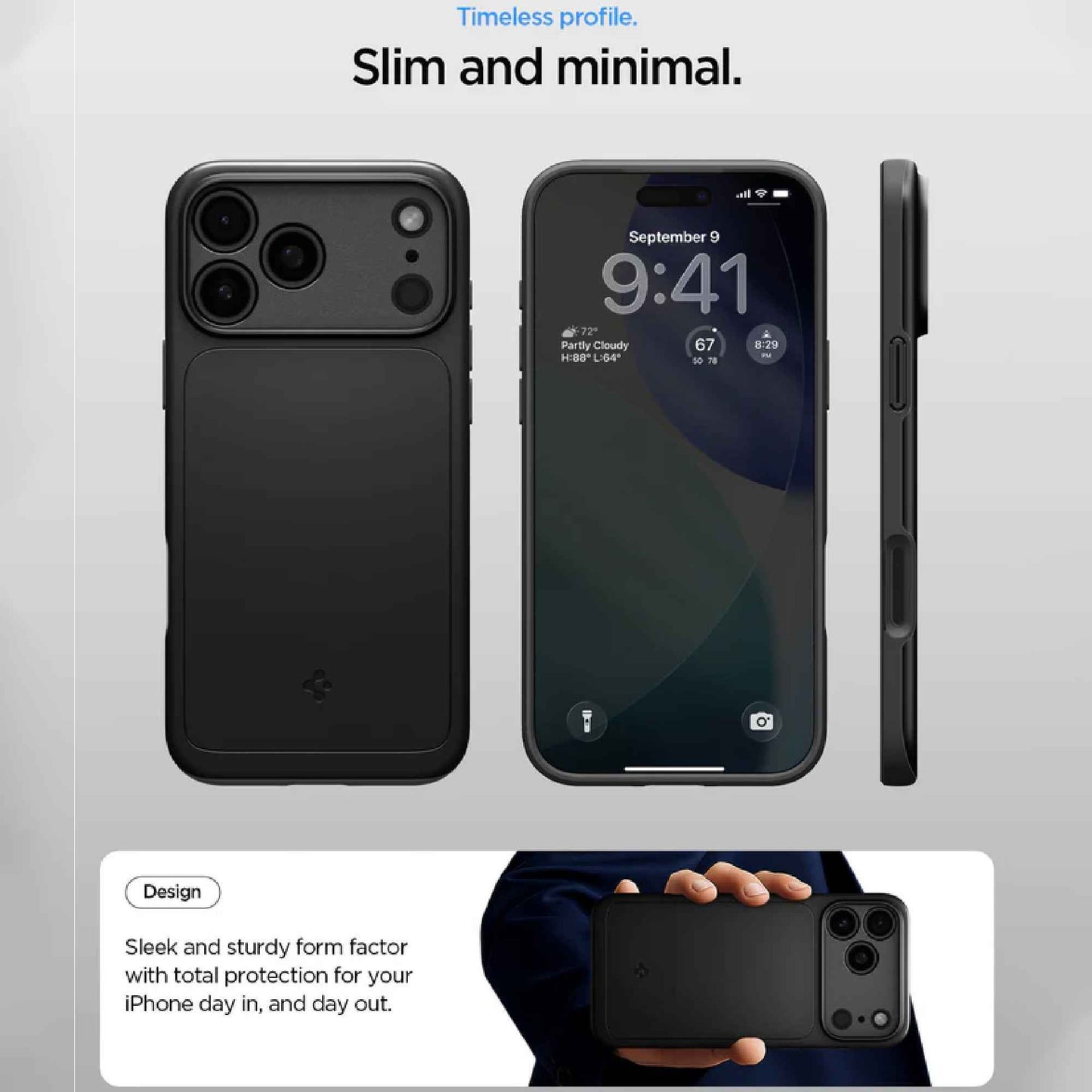 Spigen Thin Fit Magfit for iPhone 17 Pro Max / 17 Pro - Slim Case with Air Cushion Technology Protection