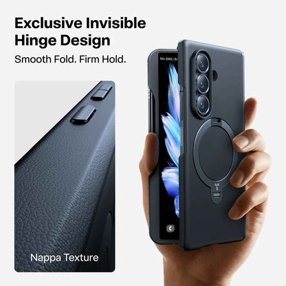 TORRAS Ostand Q3 Spin for Samsung Galaxy Z Fold 7 - Magnetic Case with Hinge Cover