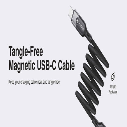 Mazer Infinite LINK Cobra2 USB-C to USB-C Magnetic Organizer 240W Fast Charging Cable 1.25M