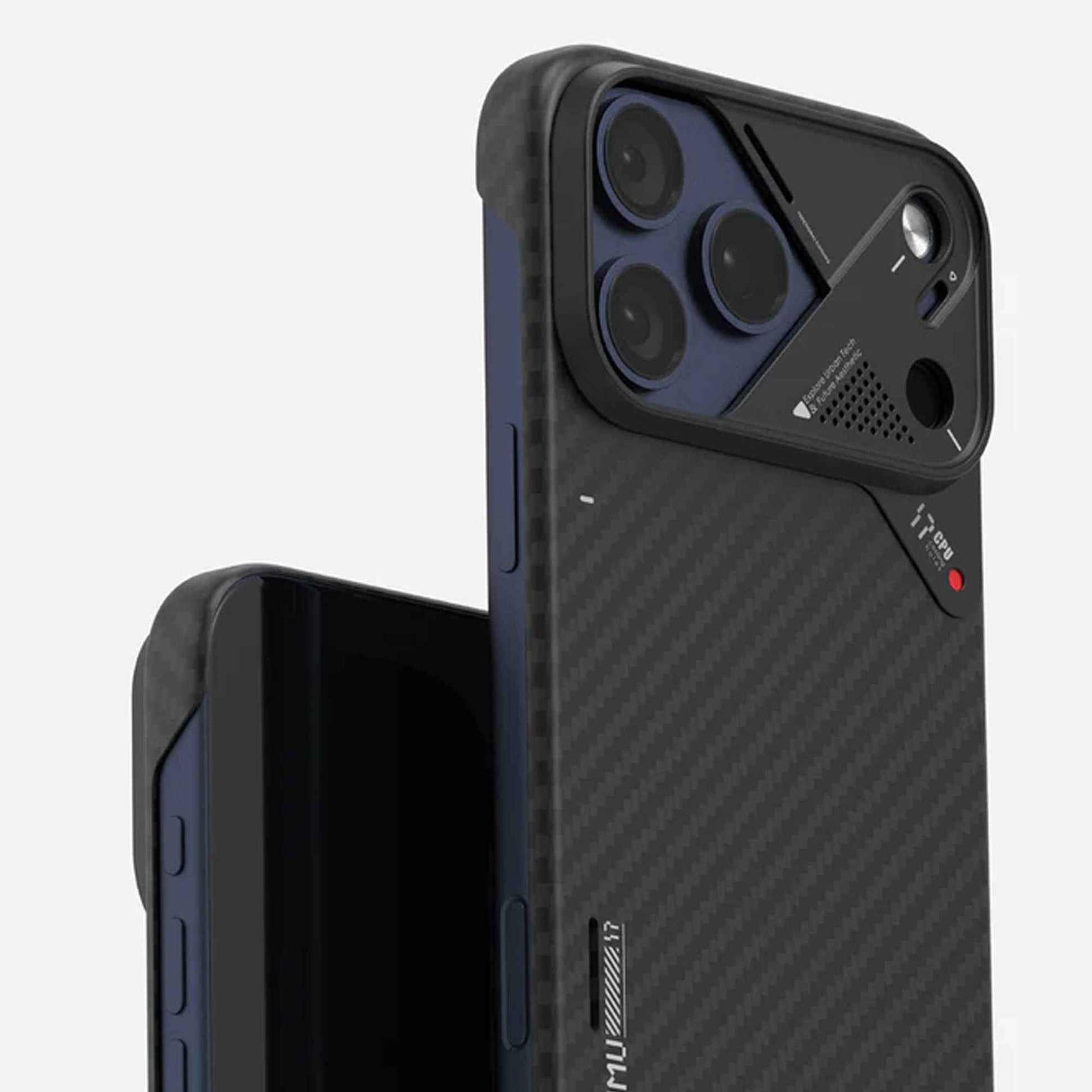 AULUMU A17 Aramid Fiber Case for iPhone 17 Series - Ultra Slim with Magsafe Compatible - Black