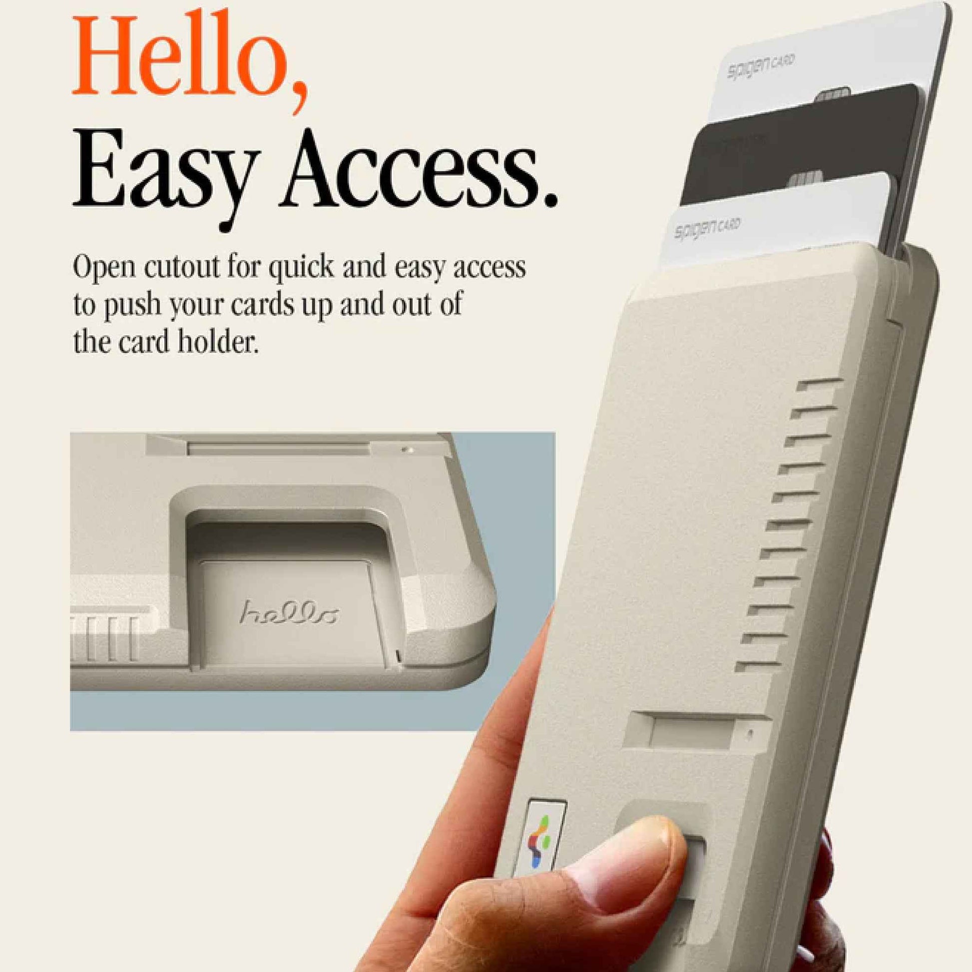 Spigen Classic LS Card Holder ( Mag Fit ) Holds Up To 3 Cards
