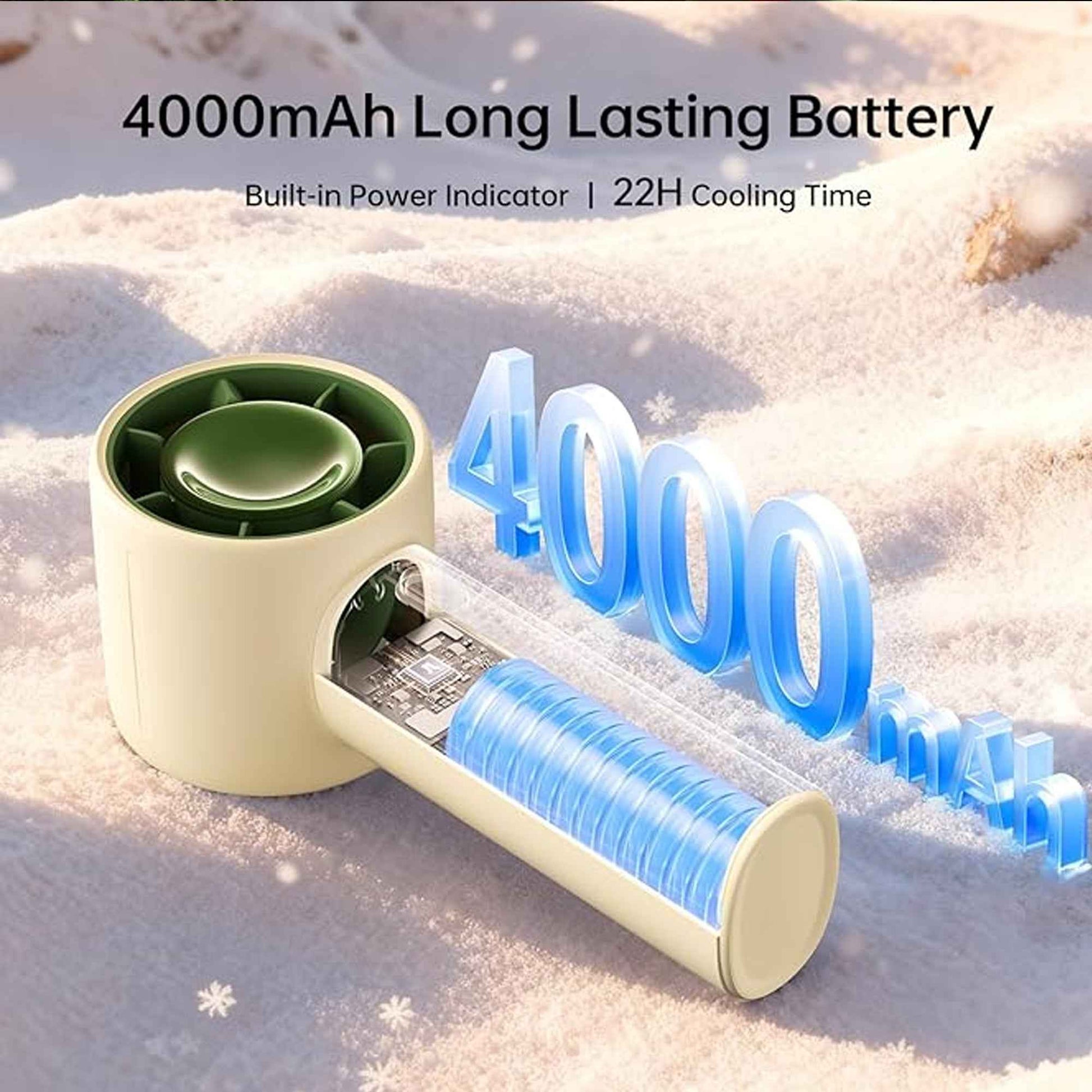 [ Christmas Edition 2025 ] JISULIFE Life10 Portable Handheld Fan 4000mAh Portable Fan