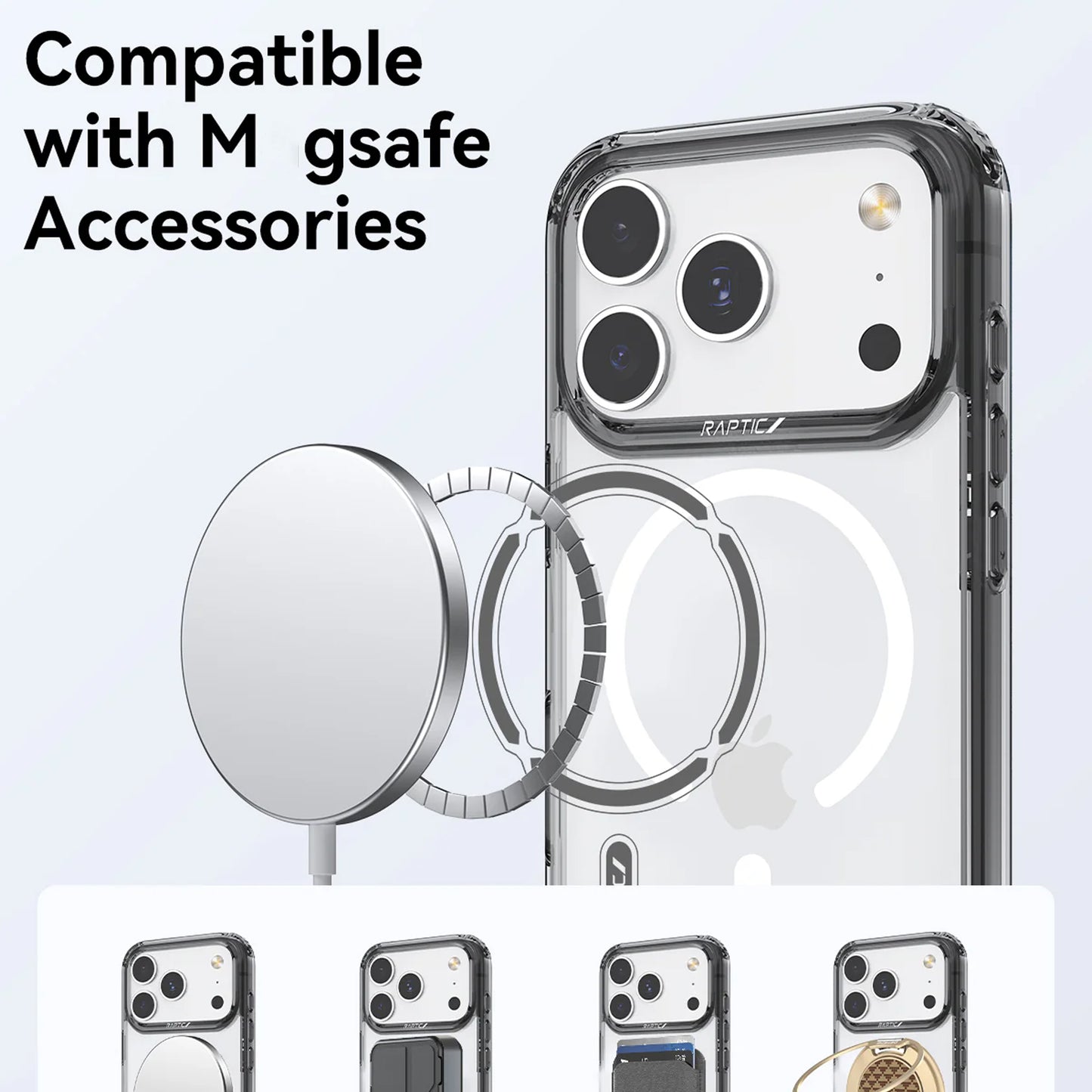 RAPTIC Air Clear Magsafe for iPhone 17 Series - Military Grade Drop Protection
