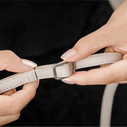 MAGEASY 12mm Classic Leather Strap with Strap Card ( 74.5 - 128 cm Adjustable Length )