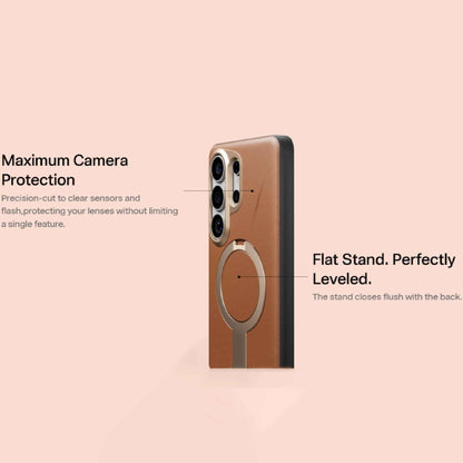 TORRAS Ostand Q3 VegSkin Magnetic Case for Samsung Galaxy S26 Ultra with 360° Pivot Stand