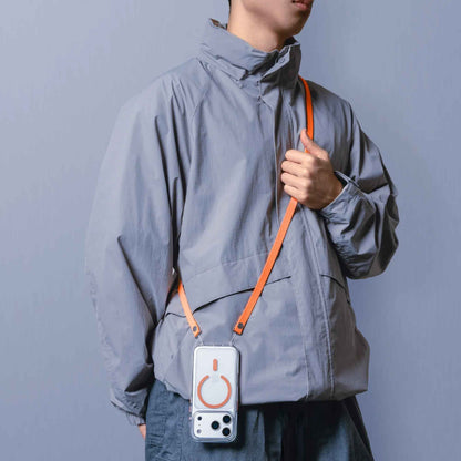 MAGEASY Bright M ( MagSafe ) Case for iPhone 17 Series - 16 Feet Drop Protection with Metal Button