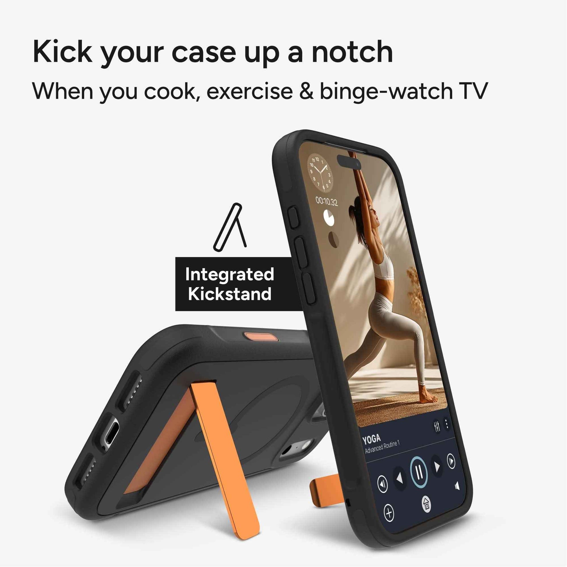 ZAGG Sedona Snap Kickstand with Camera Control Button for iPhone 17 Pro Max - Magsafe Compatible Case