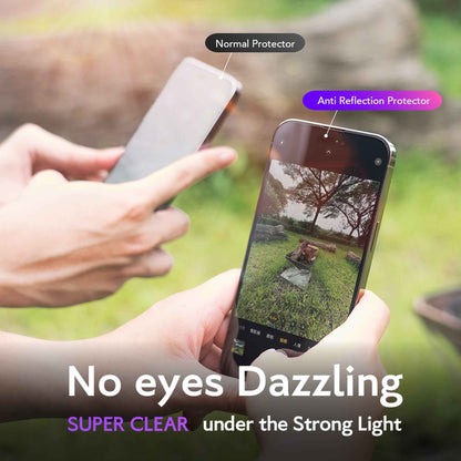 Hoda Anti-Peeper ( Privacy ) with Anti-Reflection Tempered Glass for iPhone 17 Series with Dust-Free Helper