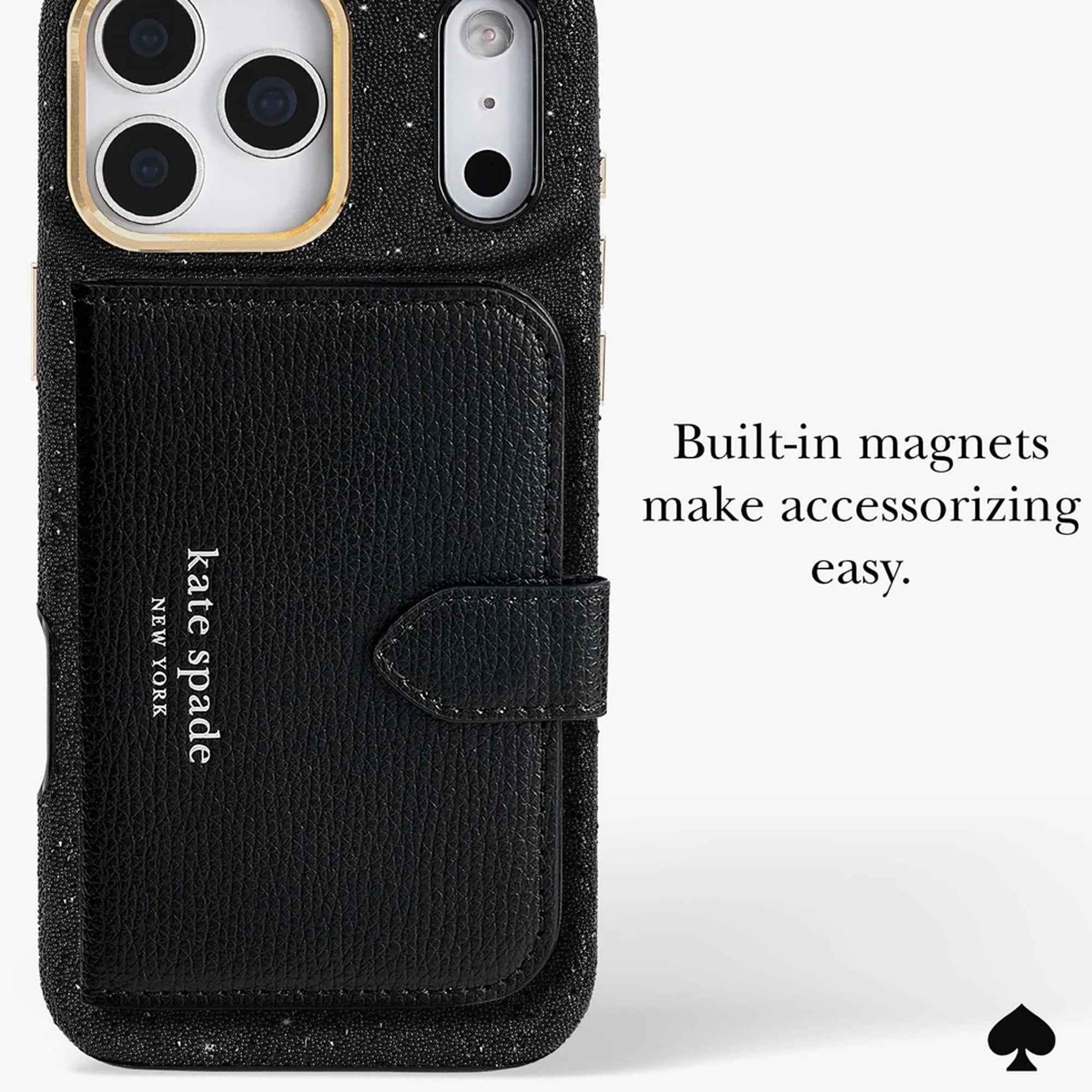 Kate Spade Crystal Pave Nightfall for iPhone 17 Pro Max / 17 Pro - Magsafe Compatible