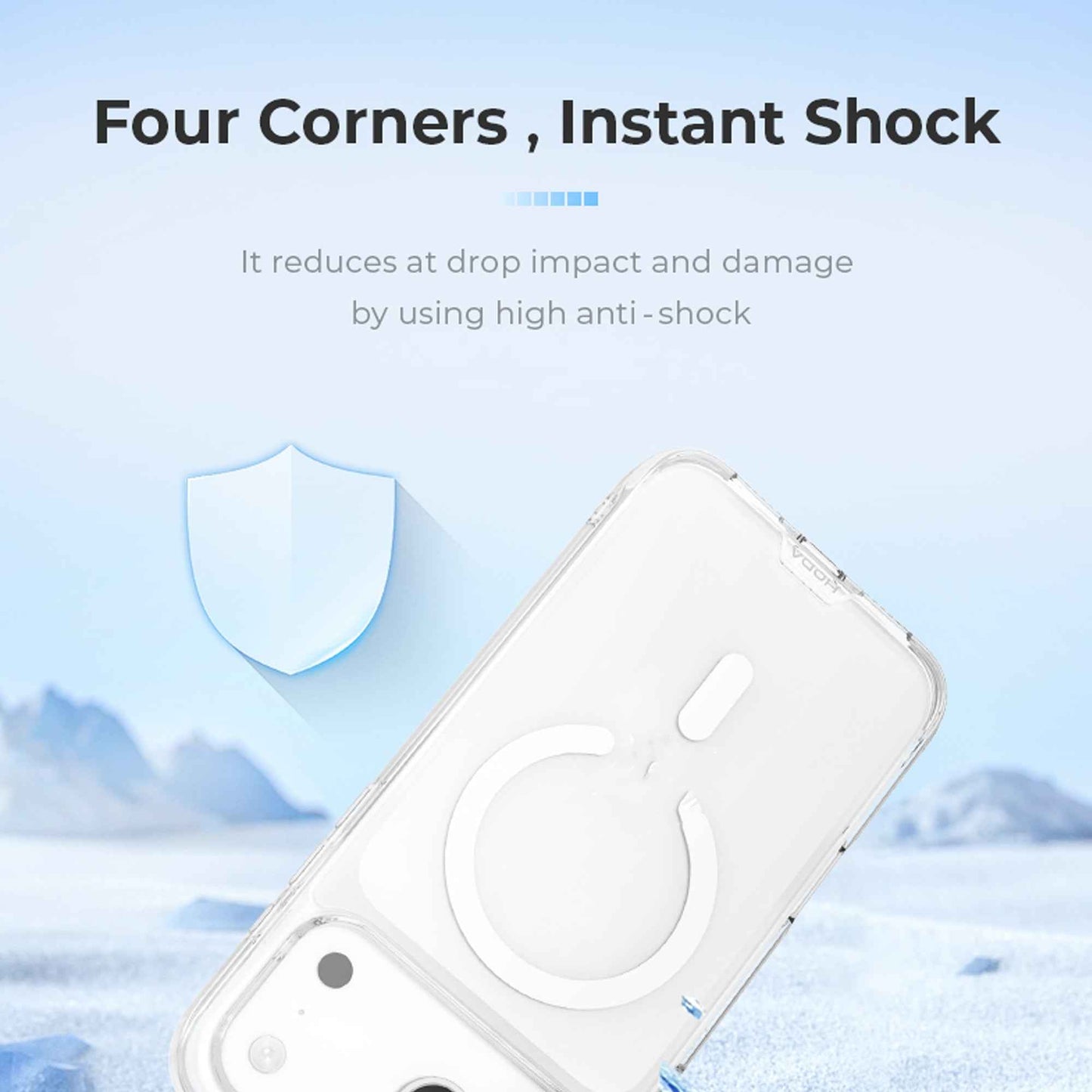 Hoda Crystal Pro for iPhone 17 Series - Military Standard Protection Case with MagSafe Compatible