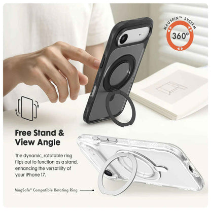 Laut Carbon Matter Magsafe Case for iPhone 17 Series - Build-in 360° MagSpin Ring