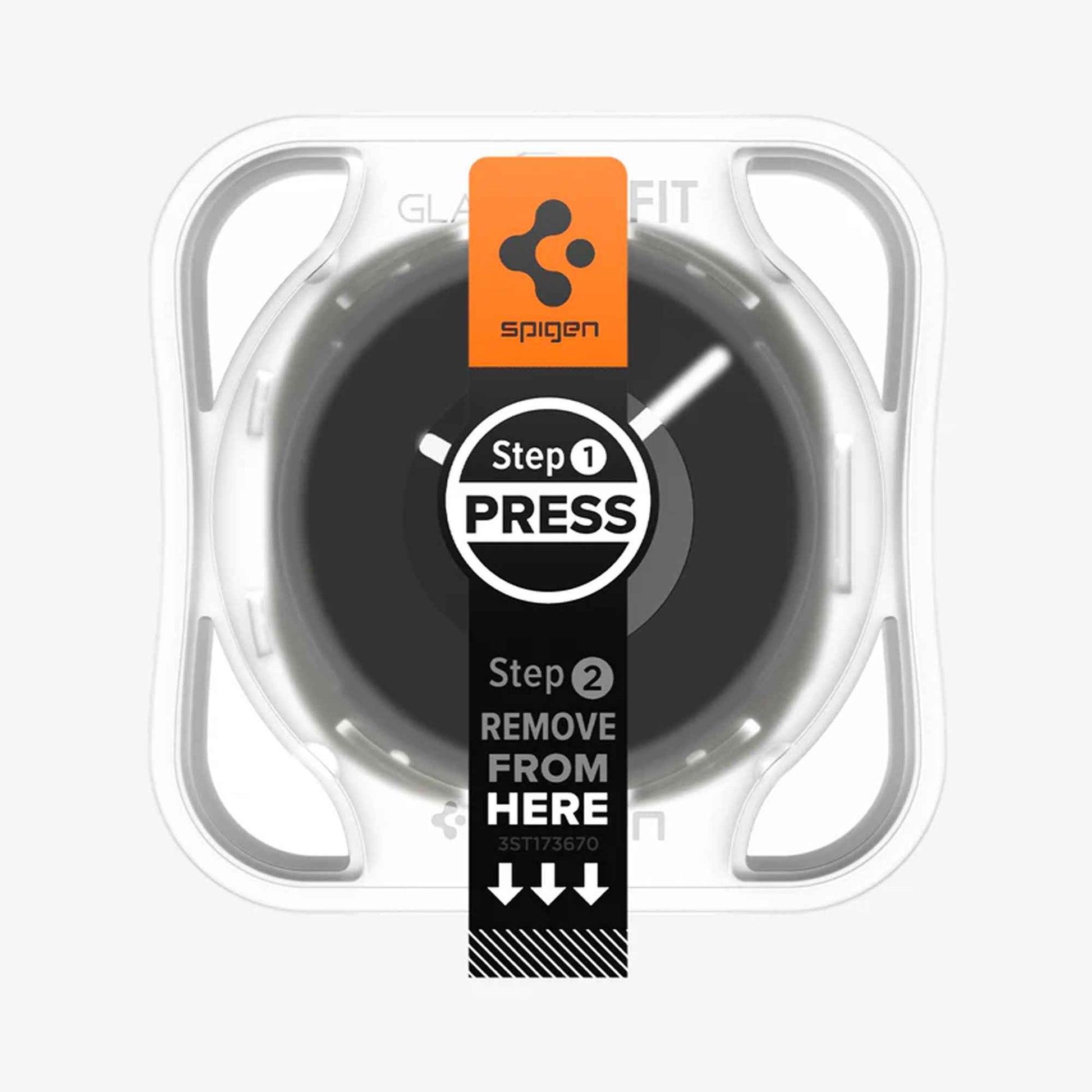 [ 2 Pack ] SPIGEN GLAS.tR EZ Fit Screen Protector for Samsung Galaxy Watch 8 / 8 Classic ( 46mm / 44mm / 40mm) with Installation Tray