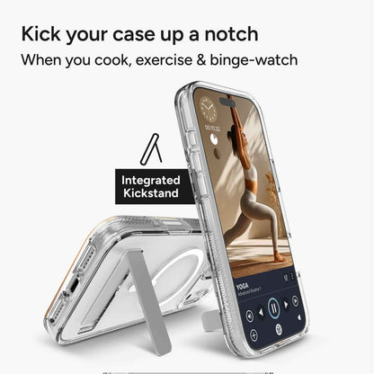ZAGG Crystal Palace Snap Case with Kickstand and Camera Button for iPhone 17 Pro Max / 17 Pro - Magnetic Case