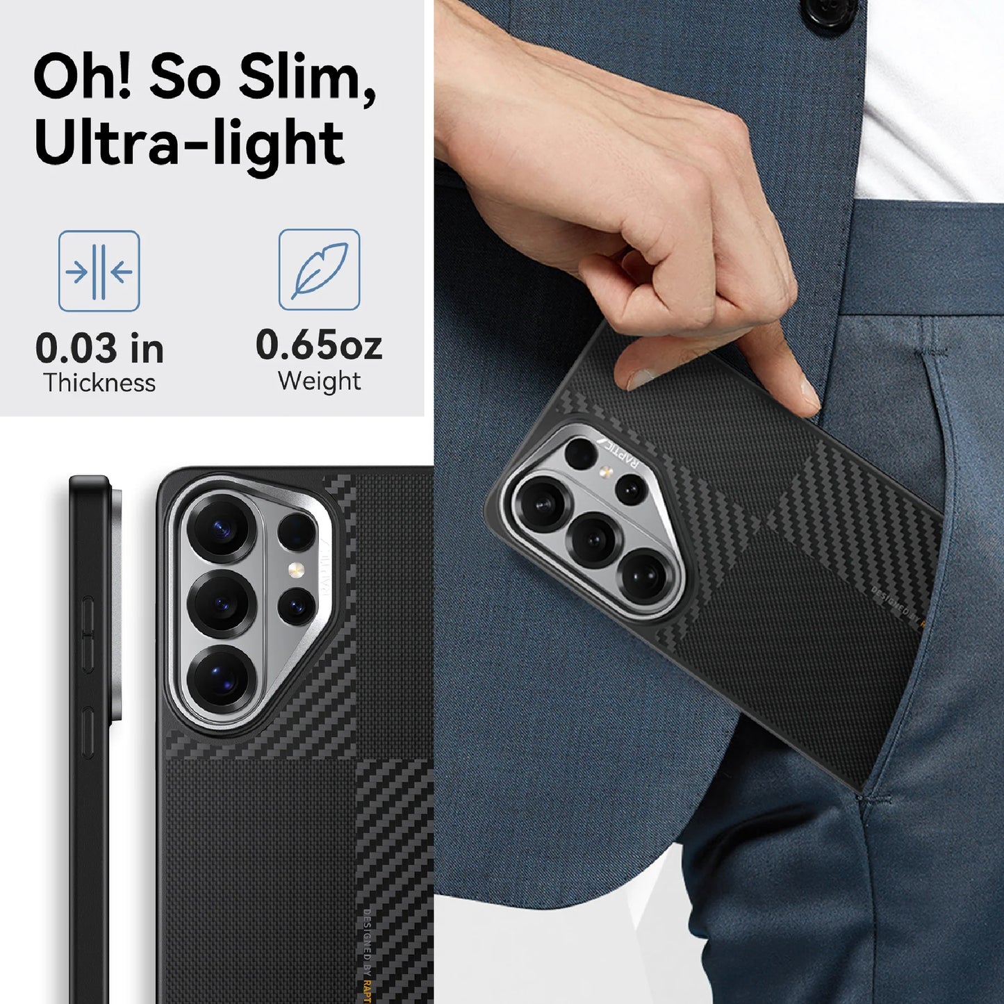 Raptic Aramid Dual for Samsung Galaxy S26 Ultra - Magsafe Compatible